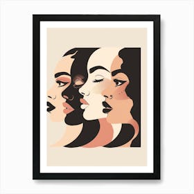 Portrait Of Women 6 Art Print