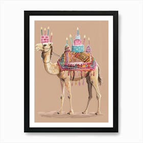 Camel Birthday Art Print