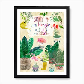 Hanging out Art Print