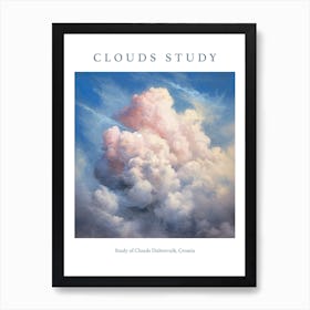 Study Of Clouds Dubrovnik, Croatia 2 Art Print