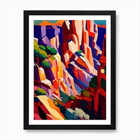 Bryce Canyon National Park United States Of America Cubo FuturisticII Art Print