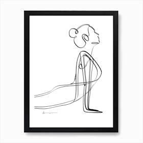 Cobra Pose Abstract Art Print