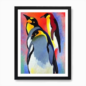 Emperor Penguin Matisse Inspired Art Print