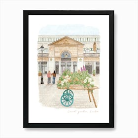 Covent Garden Flower Market, London Art Print