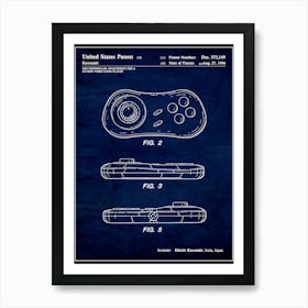 Neo Geo Cd Pad Controller 1996 Art Print