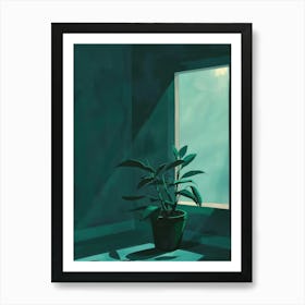 Plant In A Window 1 Art Print