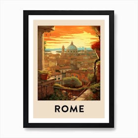 Vintage Travel Poster Rome 6 Art Print