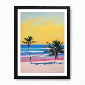 West End Bay, Anguilla Bright Abstract Art Print