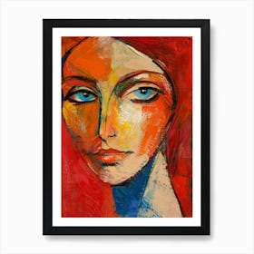 Face Of A Woman 110 Art Print