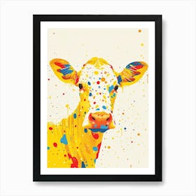 Yellow Cow 1 Art Print