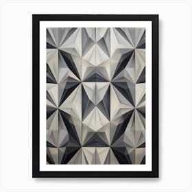 Geometric Pattern Illustration 24 Art Print