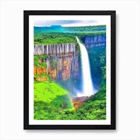 Kaieteur Falls Of The North, Guyana Majestic, Beautiful & Classic (1) Art Print