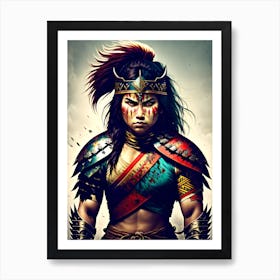 Warrior In Armor 1 Art Print