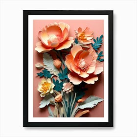 Paper Flowers 38 Art Print