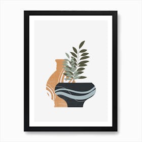 Vases And Plants 21 Art Print