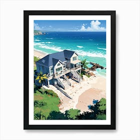 House On The Beach 3 Art Print