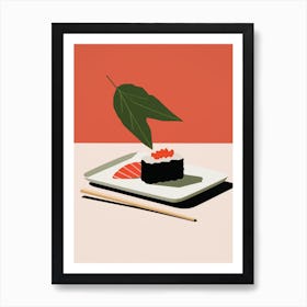 Matisse Inspired Sushi Japan Kitchen Poster Art Print