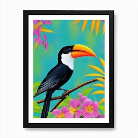 Cowbird Tropical bird Art Print