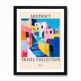 Abstract Travel Collection Poster Algeria 6 Art Print