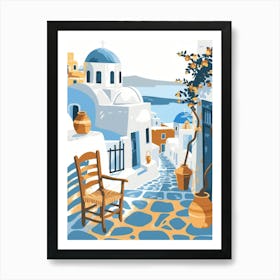 Greek Village 6 Art Print