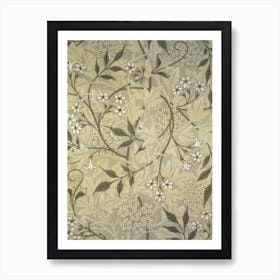 Jasmine Block Print, William Morris Art Print