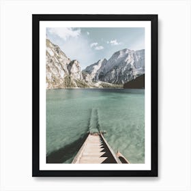 Canadian Mountain Lake Art Print