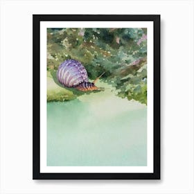 Sea Snail Storybook Watercolour Art Print