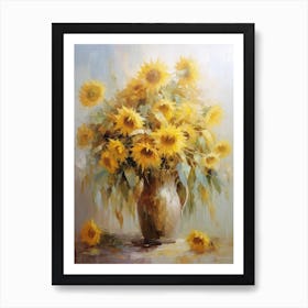 Sunflowers In A Vase 2 Art Print