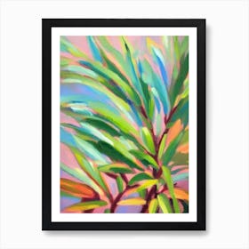 Zz Plant Impressionist Painting Art Print