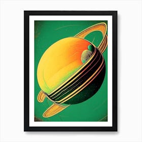 Scorpius Planet Vintage Sketch Space Art Print