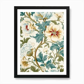 Floral Wallpaper 216 Art Print