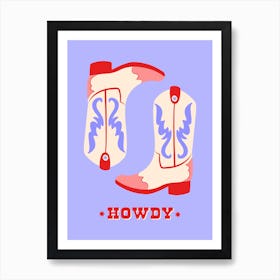 Howdy Art Print