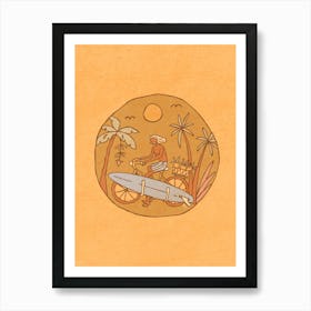 Beach Cruiser - Tropicool Studio Art Print