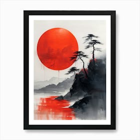 Asian Sun Art Print