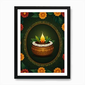 Diwali Greeting Card 5 Art Print