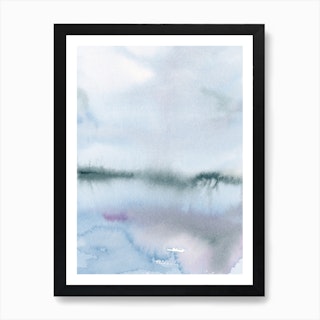 Lilac Lake 3 Landscape Art Print