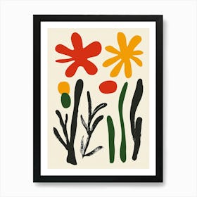 Flowers By Jean Paul Gauguin 2 Art Print