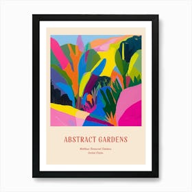 Colourful Gardens Matthaei Botanical Gardens Usa 4 Red Poster Art Print