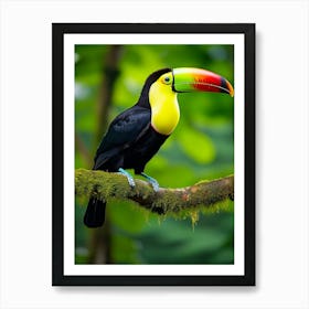 Rainbow Flight: Keel-billed Toucan Art Art Print