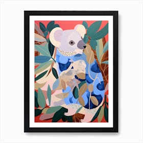 Maximalist Animal Painting Koala 1 Art Print