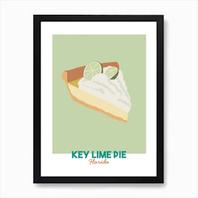 Key Lime Pie Florida Art Print