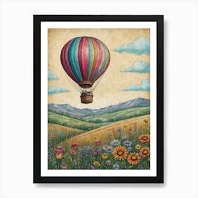 Hot Air Balloon Art Print