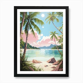 A Canvas Painting Of Anse Source D Argent, Seychelles 3 Art Print