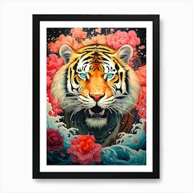 Tiger Blossoms Japanese Art Print