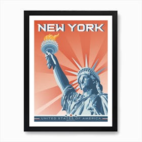 New York Statue Of Liberty Art Print