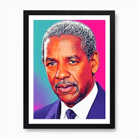 Denzel Washington Pop Movies Art Movies Art Print