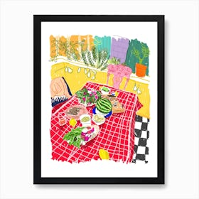 Garden Picnic Art Print