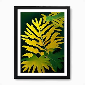 Tansy Leaf Vibrant Inspired 3 Art Print