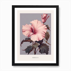 Floral Illustration Hibiscus 2 Poster Art Print