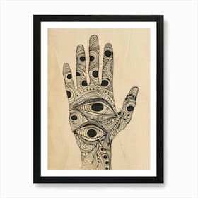 Hand Of God 4 Art Print